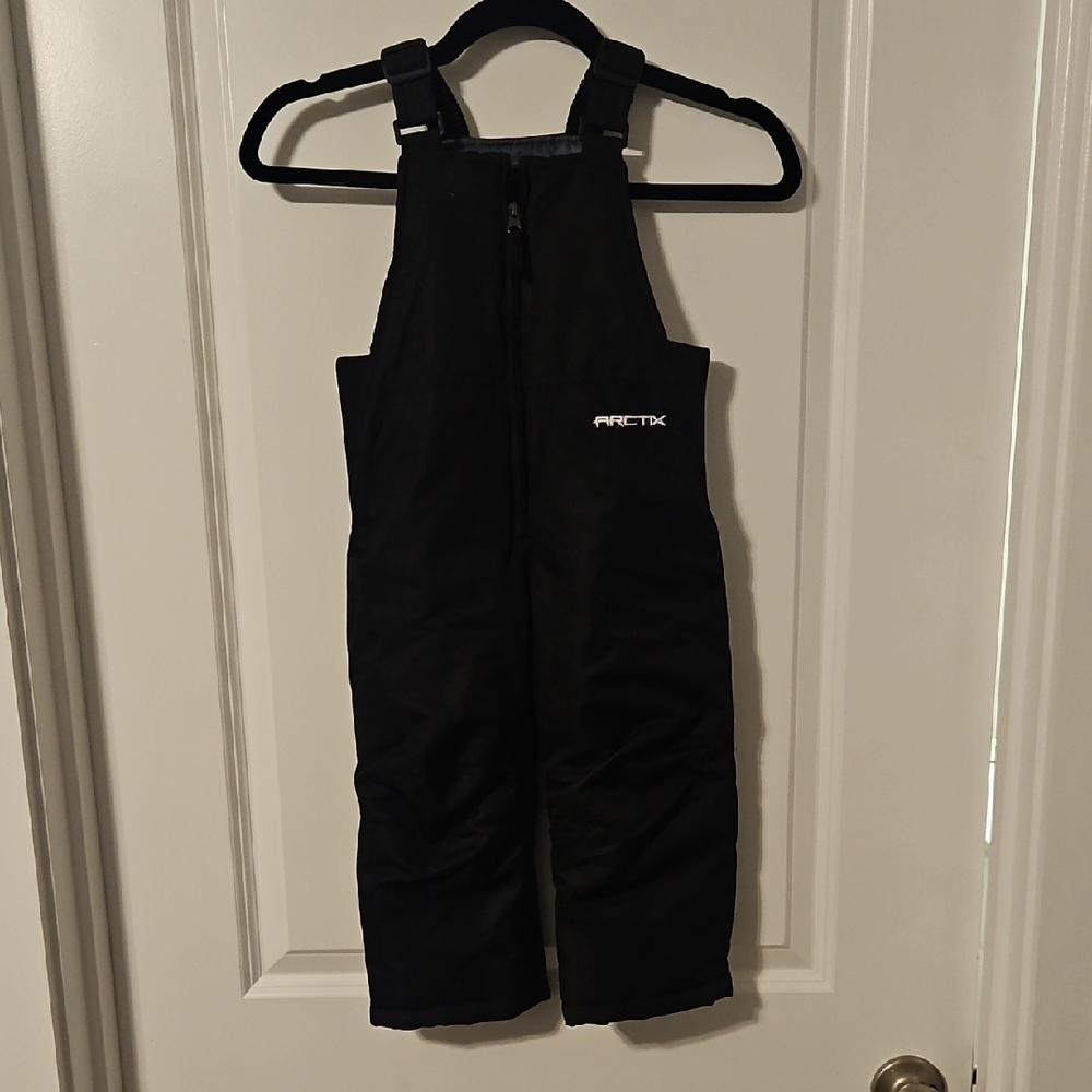 Arctix Kids Black Insulated Overalls